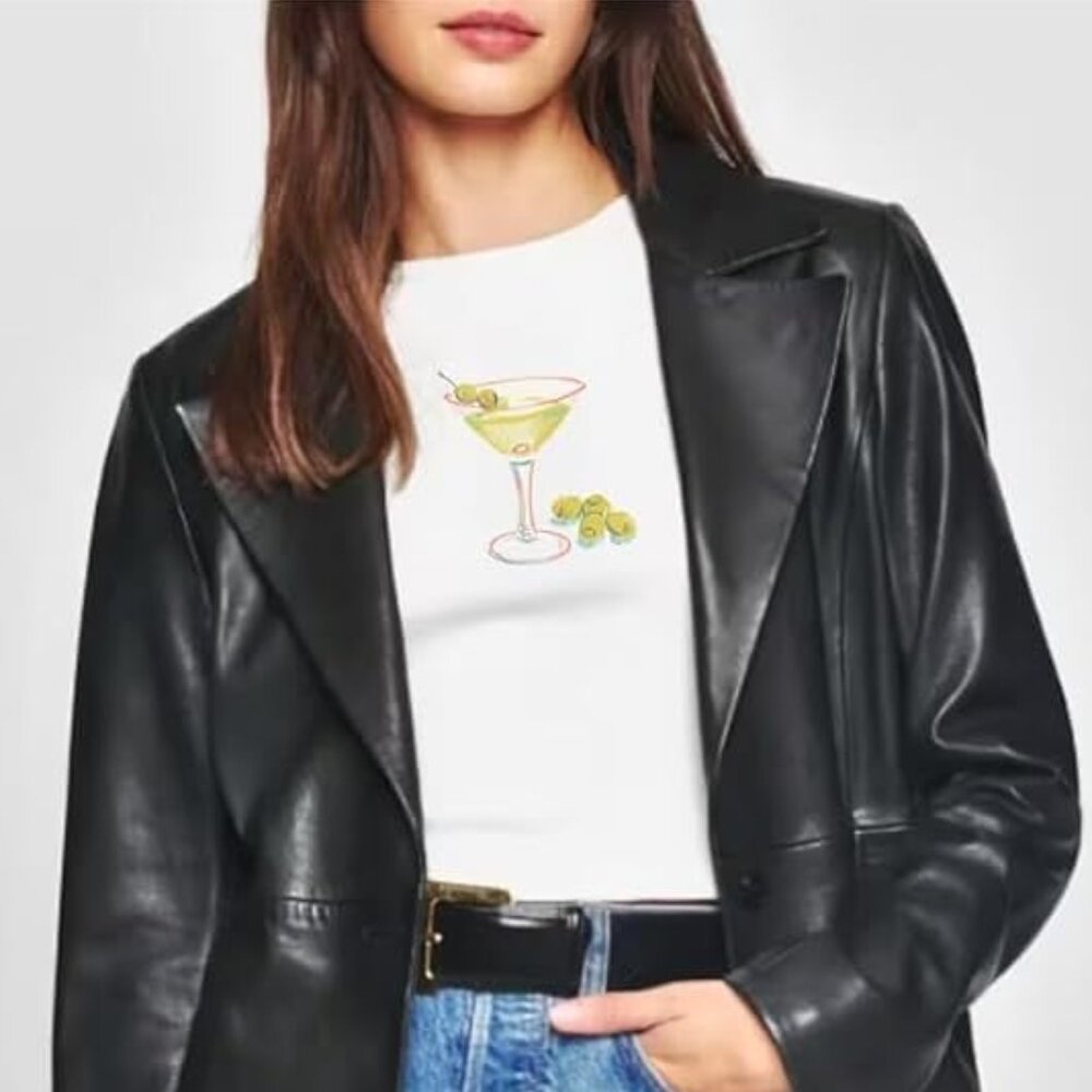 Cute Trendy Martini Tee - Perfect for Summer!